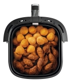 Fritadeira Air Fryer Dako 5 Litros Preto/inox Com Painel Analógico E Potência De 1700w 127V