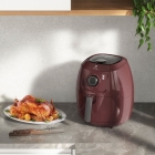 Fritadeira Elétrica Airfryer Family Efficient 5L Electrolux EAF51 Dark Red 127v