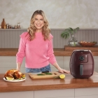 Fritadeira Elétrica Airfryer Family Efficient 5L Electrolux EAF51 Dark Red 127v