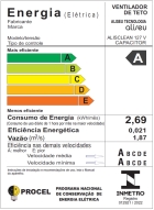 Ventilador Teto Aliseu Alisclean Com Controle Parede Estrutura Branco Pás Branco Diâmetro 90 cm Material das pás Policarbonato Quantidade de pás 3