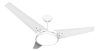 Ventilador De Teto Pás De Mdf Branco/Branco Led 3000k Maya Beltempo