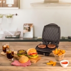 Grill Elétrico Burguer Oster 2 Em 1 Com Estufa Cor Preto