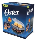 Grill Elétrico Burguer Oster 2 Em 1 Com Estufa Cor Preto