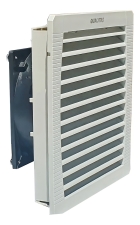 Kit Micro Ventilador com Filtro Grelha Para Painel Elétrico 250x250 Q255S Qualitas 20cm 110v 220v Bivolt Quadro De Comando Industrial Anti poeira