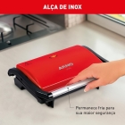 Grill Compact Uno 760W C/ Placas Anti Aderentes Vermelho - Arno