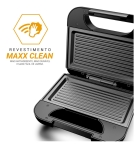 Sanduicheira E Grill Philco Acabamento Em Inox Pgr27a 750w Preto