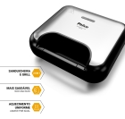 Sanduicheira E Grill Philco Acabamento Em Inox Pgr27a 750w Preto