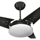 Ventilador de Teto Lustre Borda Infinita Pás MDF LED Amarelado 3000K Beltempo Mira
