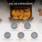 Fritadeira Air Fryer 8,5l Widemax Com Cesto Antiaderente Blackstone, 1900w Midea