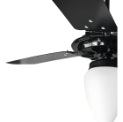 Ventilador De Teto Rico Ventex Material Das Pás Mdf Quantidade De Pás 3 Cor Das Pás Preto Cor Da Estrutura Branco Diâmetro 1.1 M