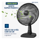 Ventilador de Mesa 30cm Super Power II Mondial NVSP-30-B2