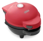 Mini máquina de waffles com 7 pratos de Natal intercambiáveis Dash Color Red