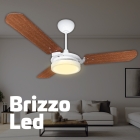 Ventilador Branco/mogno Led 3000k + Controle Beltempo Estrutura Branco Pás Mogno Diâmetro 1.015 m Material das pás MDF Quantidade de pás 3