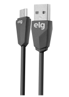 Cabo Micro USB Elg M510 Injetado Em PVC (1 Metro) Preto