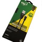 Cabo Micro USB Elg M510 Injetado Em PVC (1 Metro) Preto