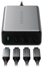 Carregador de Mesa Satechi 4 Portas USB-C PD Gan 165W ST-UC165GM