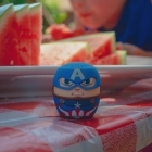Caixa de som Speaker Bitty Boomers 2" Marvel Captain America