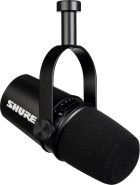 Microfone Dinamico Shure MV7-K com Fio Preto