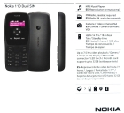 Celular Nokia 110 (2019) TA-1319 2G Dual Sim Quadri-Band