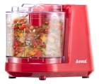 Mini Processador de Alimentos Elétrico 350ml 2 Lâminas Vermelho Amvox Apr 1001 Red