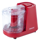 Mini Processador de Alimentos Elétrico 350ml 2 Lâminas Vermelho Amvox Apr 1001 Red