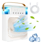 Ventilador Portátil Umidificador De Ar Climatizador Usb