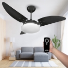 Ventilador De Teto Ventex Nina Preto Com Controle Remoto Compatível Com Alexa