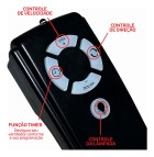 Ventilador De Teto Ventex Nina Preto Com Controle Remoto Compatível Com Alexa