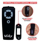 Ventilador De Teto Ventex Nina Preto Com Controle Remoto Compatível Com Alexa