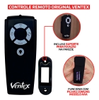 Ventilador De Teto Nina Preto Com Controle Remoto Compatível Com Alexa