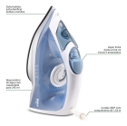 Ferro A Vapor Philco 245ml Pfv40 Base Antiaderente Cor Branco