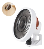 Ventilador Com Luz Lâmpada De Parede Portátil Com Controle Estrutura Cinza