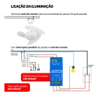 Ventilador De Teto Aventador Branco Com Controle Remoto Compatível com Alexa