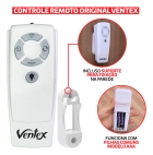 Ventilador De Teto Nina Branco Com Controle Remoto Compatível Com Alexa