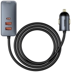 Carregador Veicular Baseus Share Together CCBT-A0G 120W USB-A + USB-C Cinza