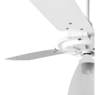 Ventilador de teto Ventex Yris Silencioso, Ventilador de Teto com 3 pás de Plástico branco estrutura branco, 1.015m de diâmetro