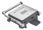 Sanduicheira Grill Elétrica Gourmand Gris Black Decker, Modelo G1400, Grill com Chapa Antiaderentes, Sanduicheira Grill com Abertura 180 Graus,