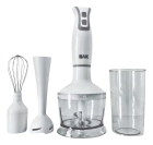 Mixer Portatil 3x1 250w Batedor Potente Triturador Bak Cor Branco