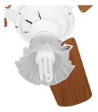 Ventilador De Teto 3 Pás New Iota Com Lustre Venti Delta Cor Da Estrutura Preto