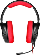 Fone Headset Corsair para Jogos HS35 Stereo Gaming - Preto/Vermelho
