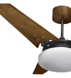 Ventilador De Teto Beltempo Mira Led 6500k Preto/imbuia Estrutura Preto Pás Imbuia Diâmetro 1.01 m Material das pás Madeira Quantidade de pás 3