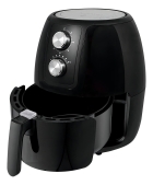 Fritadeira AirFryer Elétrica Sem Óleo Panela 3,6 Litros 1400W Timer Preto 110V Agratto Supremma