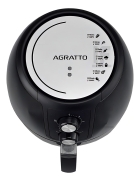 Fritadeira AirFryer Elétrica Sem Óleo Panela 3,6 Litros 1400W Timer Preto 110V Agratto Supremma