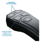 Ventilador Teto Preto Led 3000k + Controle Beltempo Diâmetro 1.17 m Material das pás MDF Quantidade de pás 3