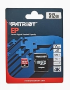 Cartao Microsd 512GB Patriot Ep V30 A1 4K Classe 10 PEF512GEP31MCX