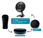 Ventilador De Mesa e parede 2 em 1 Wap Flow Turbo + Controle Remoto Beltempo Compatível Com Alexa