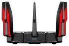 Roteador Wireless TP-Link Archer AX11000 Wi-Fi 6 Tri-Band Preto/Vermelho