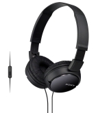 Fone de Ouvido Sony Professional MDR-ZX110AP Extra Bass Preto