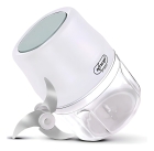 Mini Processador El&eacute;trico 3 L&acirc;minas Alho Cebola Usb 200ml Cor Branco