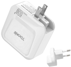 Carregador de Parede Yookie KI35Y 65W USB-A + USB-C Bivolt 50-60HZ - Branco
